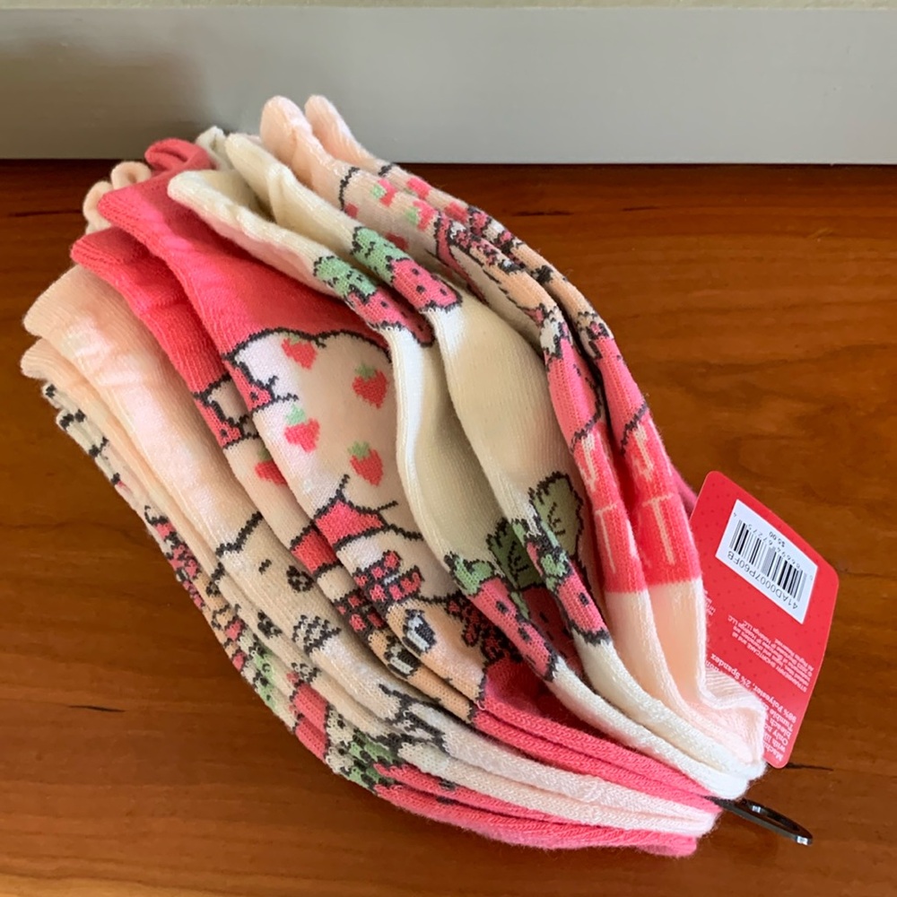 5 Pairs Strawberry Shortcake No-show Socks